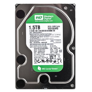 3.5" 1.5 TB W.D. Green SATA Hard Drive (Used)